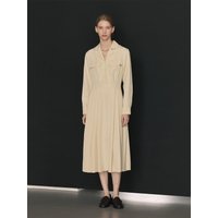 Notched Collar Shirt dress IPPOP