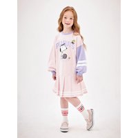 Snoopy Tennis Pleated Cotton dress [Light Pink]