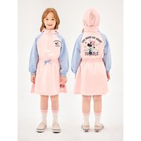 Disney Minnie Mouse Half-Zip Raglan Hoodie Dress [Light Pink]