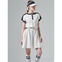 Sleeveless Jersey Golf Dress [Beige]