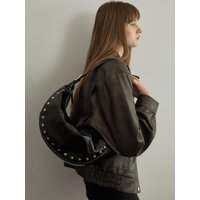 Studded Way Hobo Bag [Black]