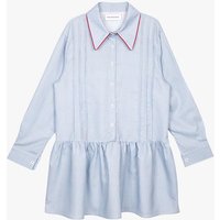 Pine Line Midi Cotton Dress [Sky Blue]