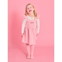 Floral Ruffle Overall Dress [Pink]