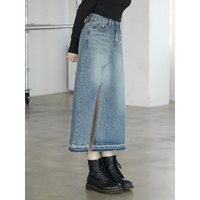 Denim Skirt W [Medium Blue]