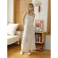 DD Pearl Button Dress WHITE
