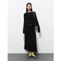 Backless Long Dress [Black]
