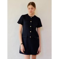 Bijou Robe Mini Dress [Navy]