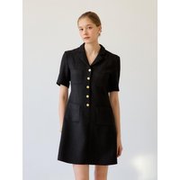 Daria Robe Mini Dress [Black]