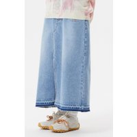 Women's Long Denim Skirt [Blue]