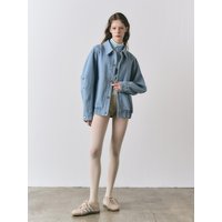 Denim Bomber Jacket [Sky Blue]