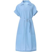 Belted Crinkle Maxi Dress [SKY BLUE]
