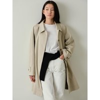 Belted Half Trench Coat [Beige]