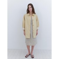City Short Trench Coat [Buttery Yellow]