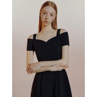 Olet Midi Dress [BlackWhite]
