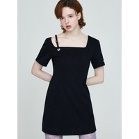 Classic One-Shoulder Dress [Black]