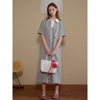 Collar Jersey One-Piece Dress JZOPN