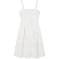 Cotton Sleeveless Dress [White]