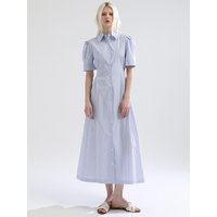 Stripe Shirt Dress [SKY BLUE]