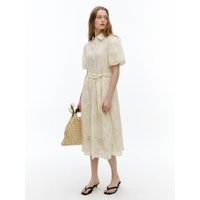 Punching Lace Collar Maxi Dress MAFBOPMBE