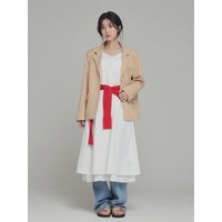 [TWEE] Ellen Lace Contrast Long Maxi Dress