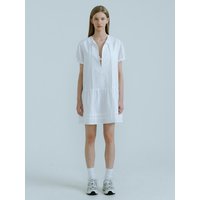 Double Belt Loops Mini Dress [WHITE]
