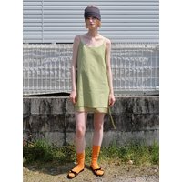 Linen Layered Dress [Light Green]