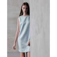 DAINY Satin Mini Dress [Green]