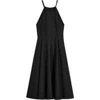 COTTON HALTER DRESS [BLACK]