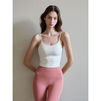 Yoga Pleated Crop Top DEVI-TS [Cream]