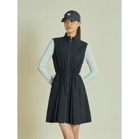 Woven Pleated Women's Golf Dress [Navy]