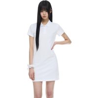 Holiday Pique Mini Dress [White]