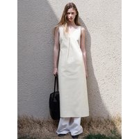 Back Ribbon Maxi Dress OP-