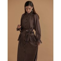 Katiacho Check Ruffle Long Dress [Pink]