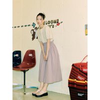 Cotton Contrast Pleated Dress AQWO