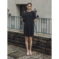 ALFIE HALF KNIT DRESS [BLACK]