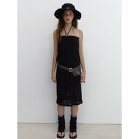 GARDEN MESH DRESS BLACK