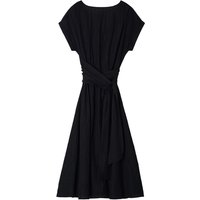 Garden Linen Dress [Black]