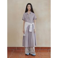Ameli Long One-Piece Dress [Purple]