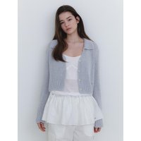 Collar Cropped Cardigan