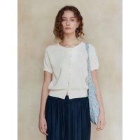 Aki Linen Cardigan [Ivory]