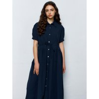 Rive Shirt OnePiece Dress [Navy]