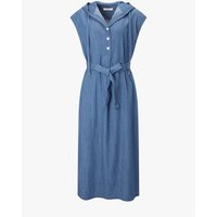 Hooded Denim Long Dress EMPWOP