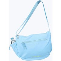 RFID Blocking Half Moon Cotton Crossbody Bag [Blue]