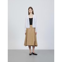 Elastic Band Color Block A-Line Maxi Skirt ZMSD