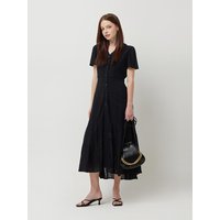 Rosie Lace Flare Midi Dress SAOPBK [Black]