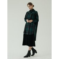 Delphine dress green checked