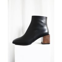 Stack Heel Modern Ankle Boots