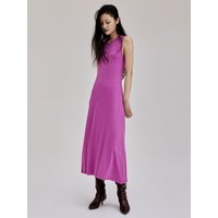 Knotted Logo Printed Maxi Dress