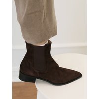 Noel Suede Chelsea boots _ Deep brown