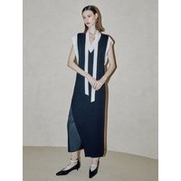 Long and Lean Knit Dress Black